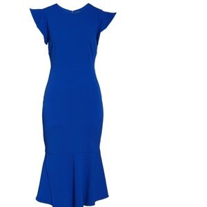 Vince Camuto Navy Flutter Dress